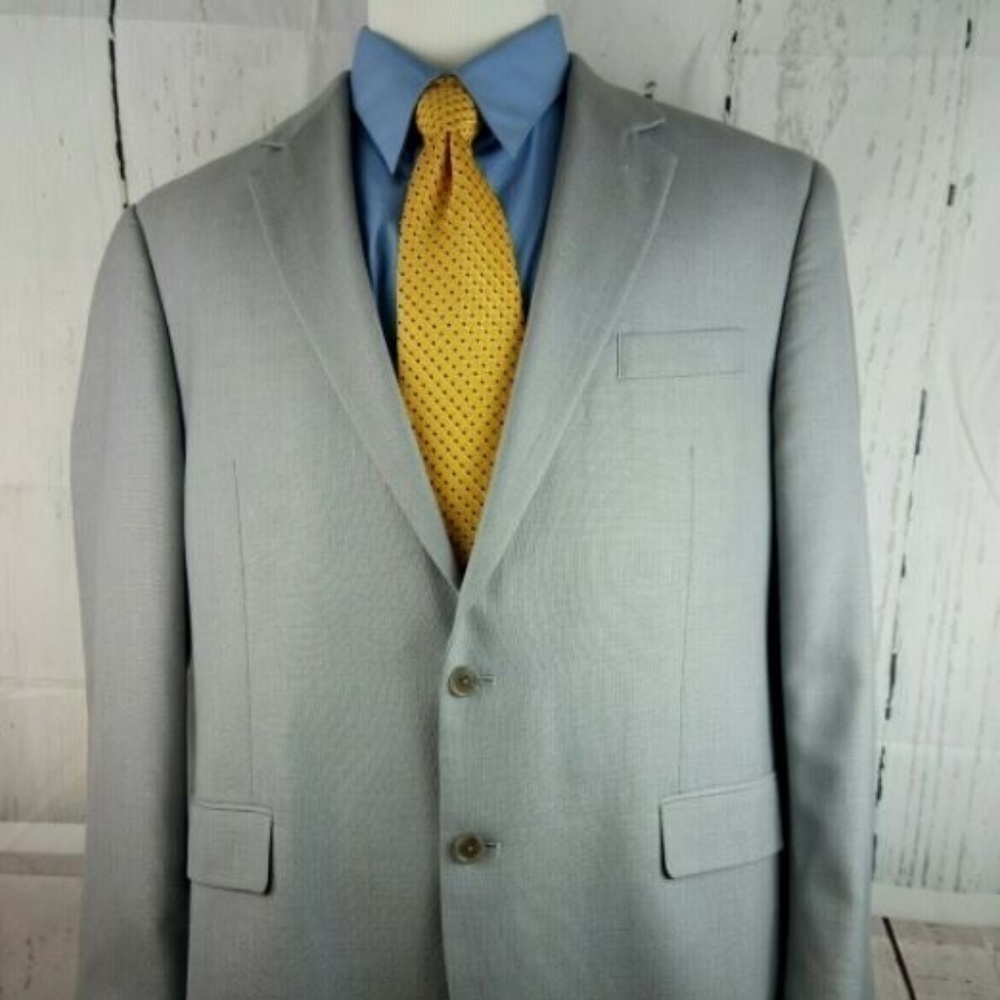 Croft & Barrow 44R Suit Blazer Sports Coat Gray